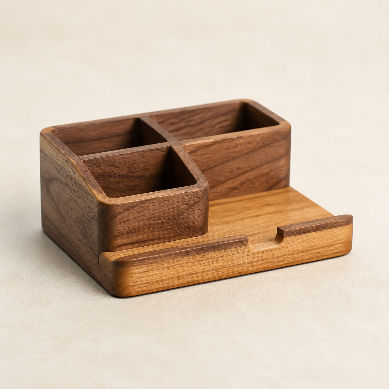 Wooden Desk Organizer — Sample