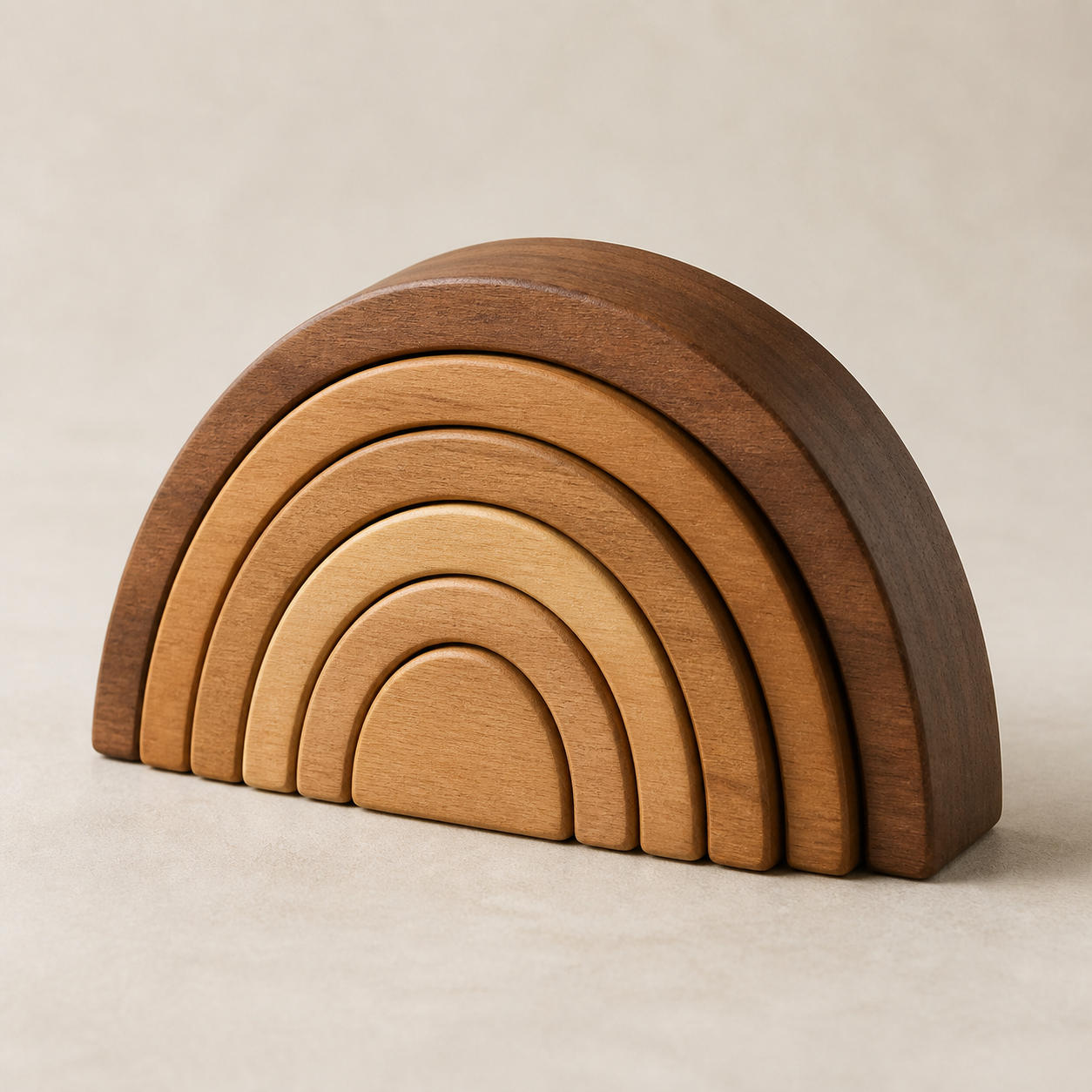 Wooden Rainbow Stacker — Sample