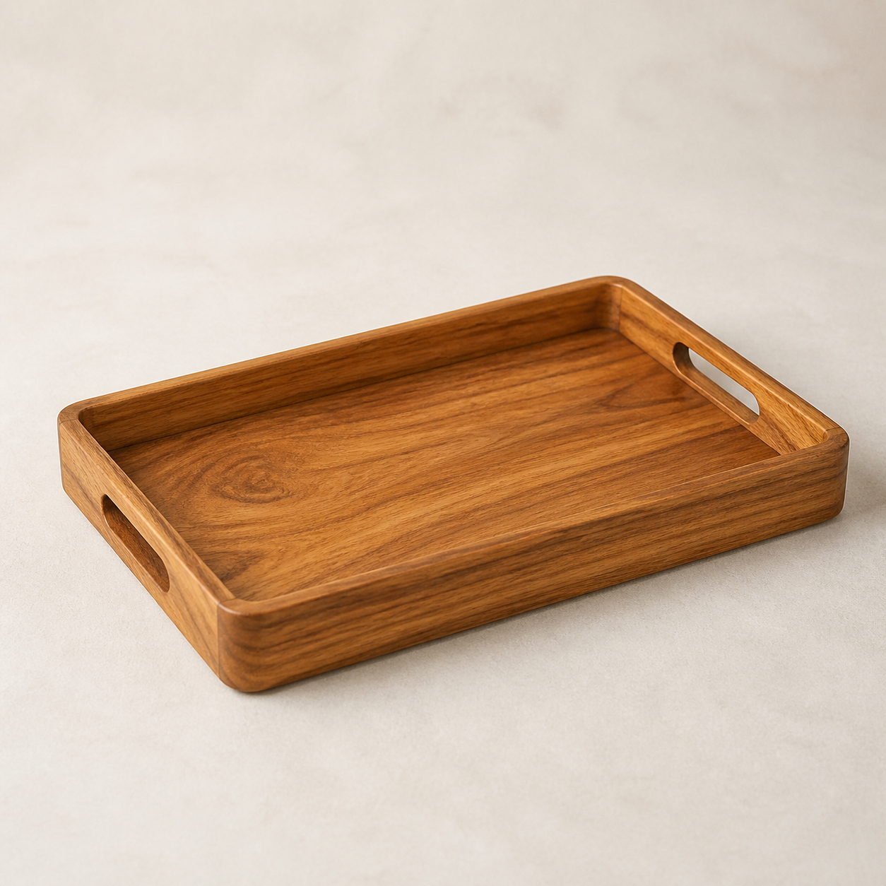 Solid Wood Serving Tray — Sample